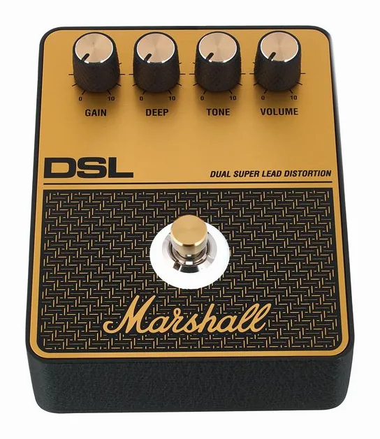 Marshall DSL Distortion, grafica del pannello superiore