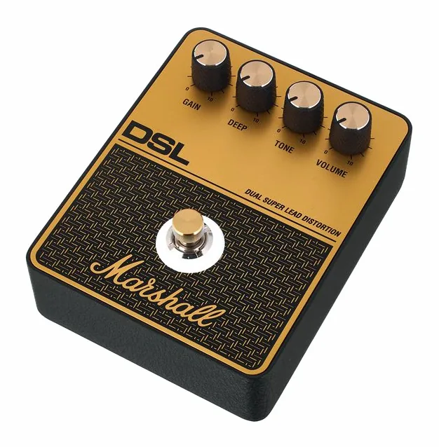 Marshall DSL Distortion inquadrato di fronte su sfondo neutro