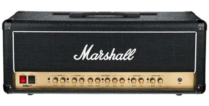 Marshall DSL100HR, vista laterale del cabinet