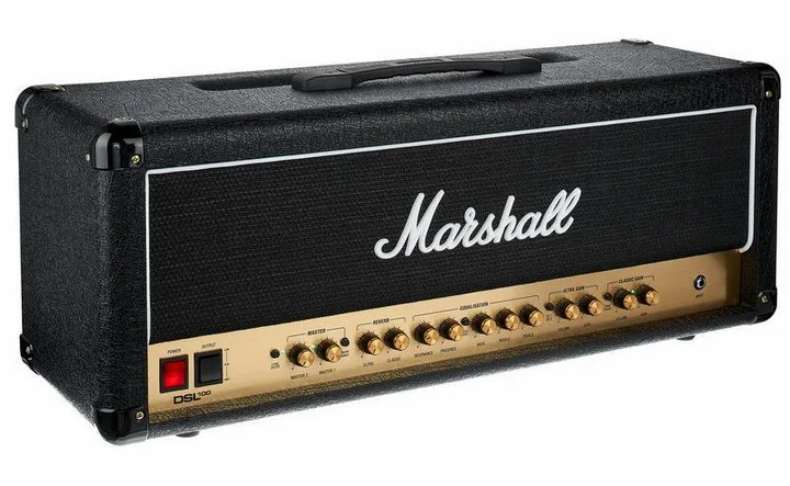 Marshall DSL100HR, vista laterale del cabinet