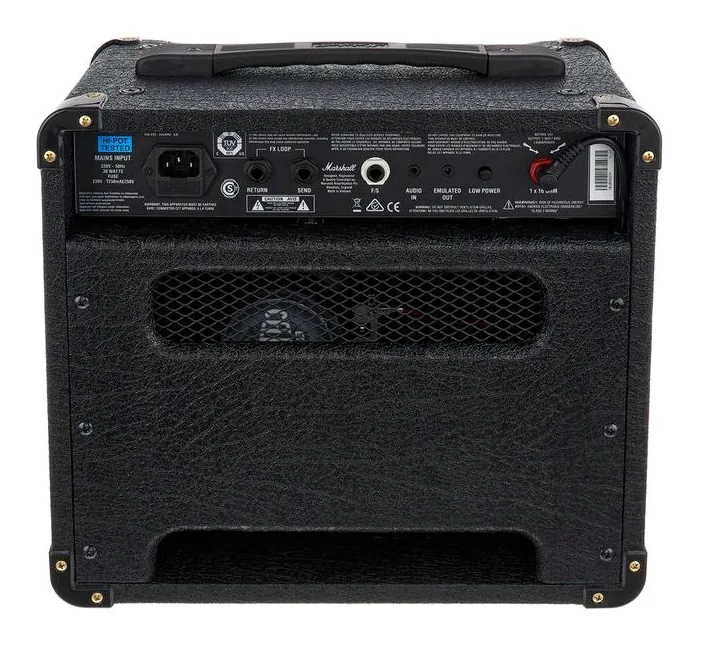 Marshall DSL1CR, logo e finiture del pannello frontale