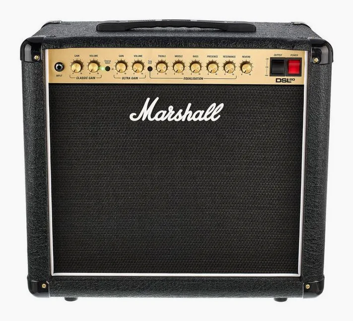 Marshall DSL20CR, pannello dei controlli in primo piano