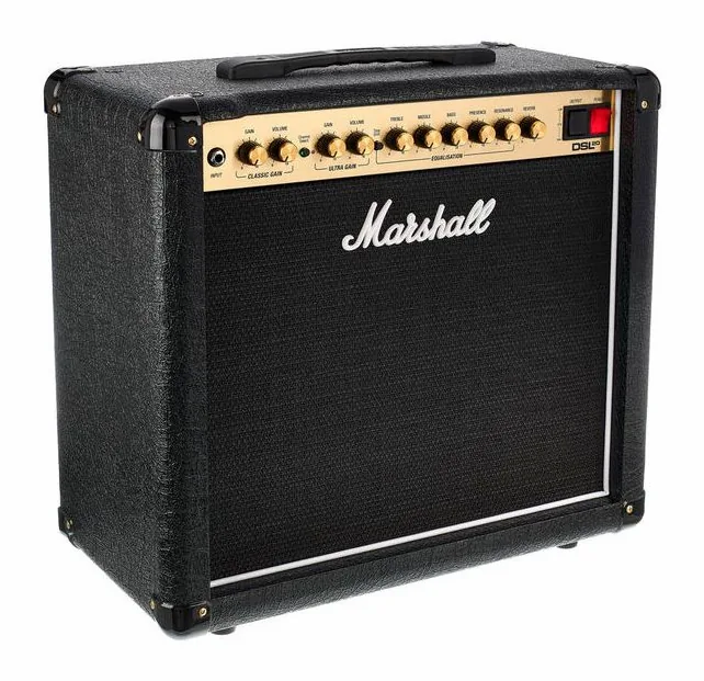 Marshall DSL20CR, vista dall'alto della testata