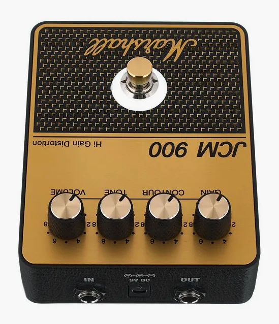 Marshall JCM900 Distortion, manopole viste dall'alto