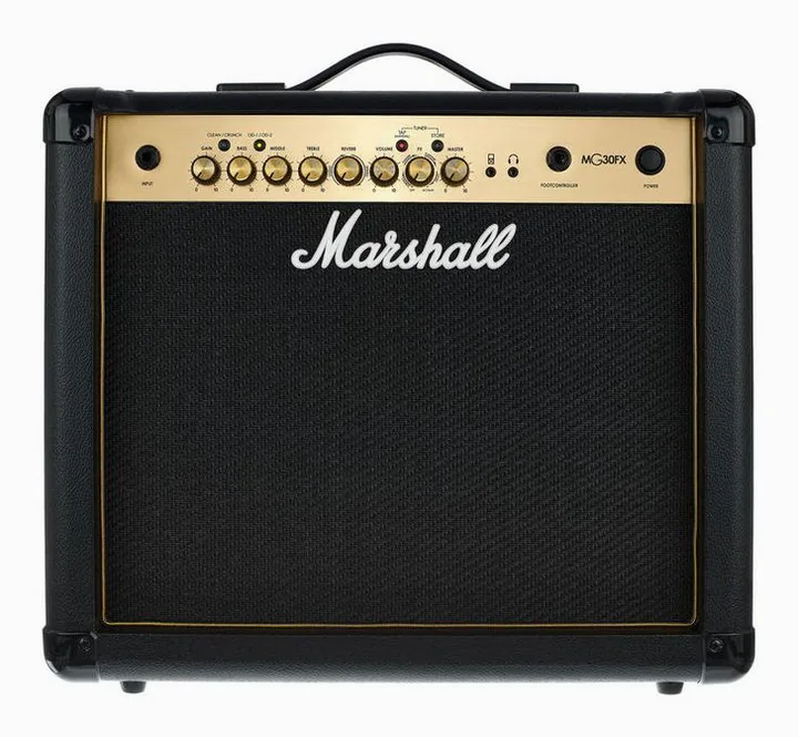 Marshall MG30GFX, retro con le prese di collegamento