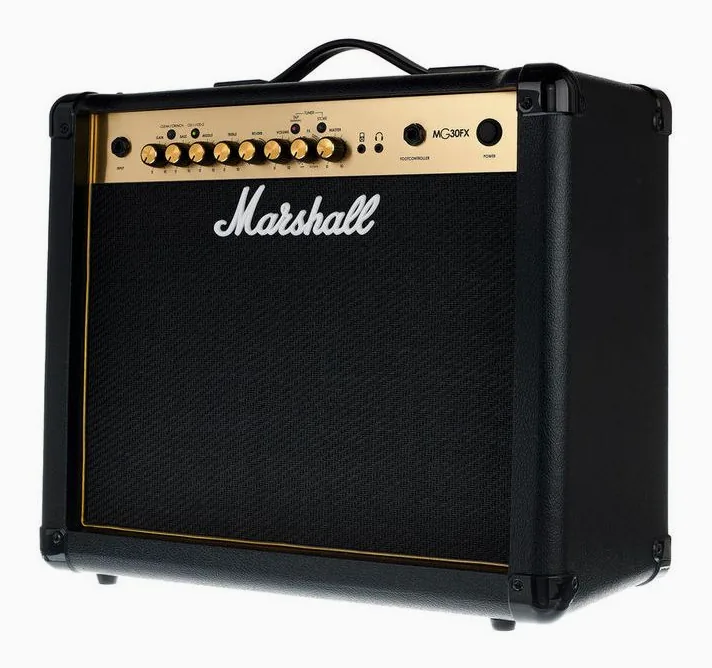 Marshall MG30GFX, logo e finiture del pannello frontale