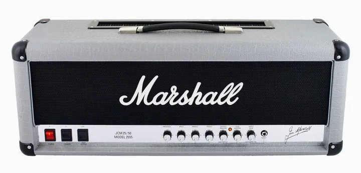 Marshall 2555X Silver Jubilee, retro con le prese di collegamento