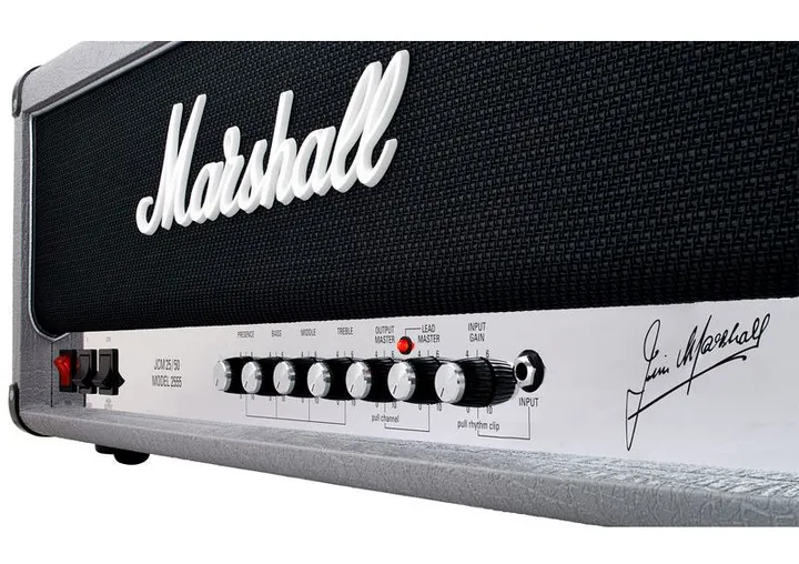 Marshall 2555X Silver Jubilee, retro con le prese di collegamento