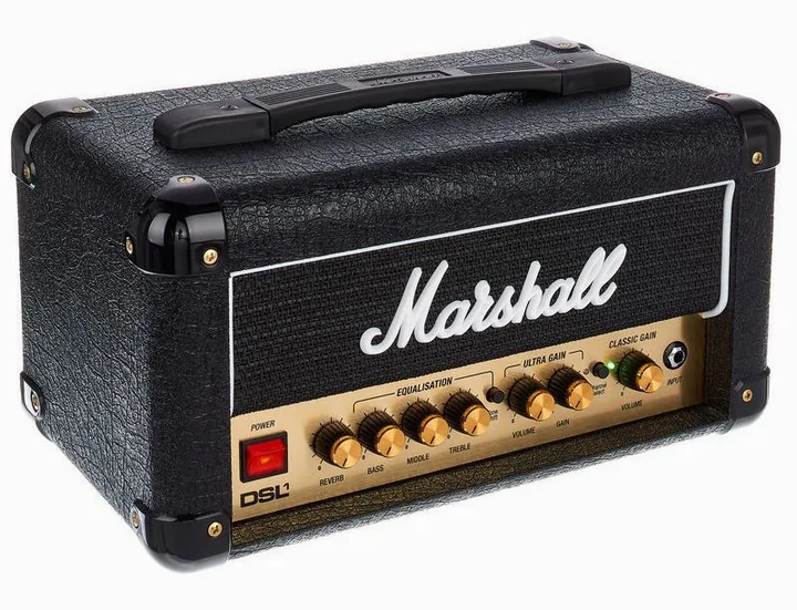 Marshall DSL1HR, vista dall'alto della testata