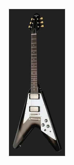 Maybach Jetwing M Silverburst 60´s, manico e tastiera visti di lato