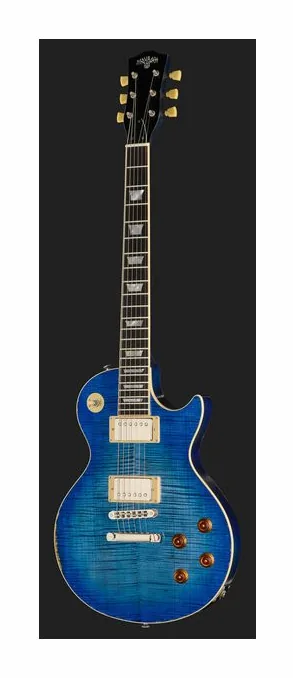 Maybach Lester Blue Burst Custom Aged, paletta con meccaniche e logo