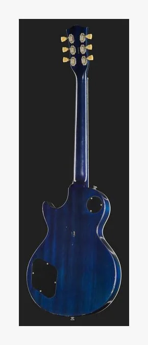 Maybach Lester Blue Burst Custom Aged, profilo laterale del corpo