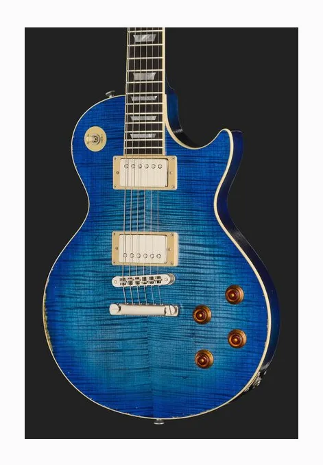 Maybach Lester Blue Burst Custom Aged, vista posteriore del corpo