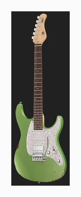 Mayones Guitars Aquila Aged V24 6 MMCG, paletta con meccaniche e logo