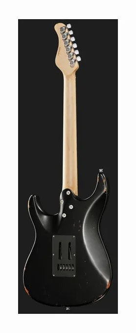 Mayones Guitars Aquila Aged V24 6 MBN, profilo laterale del corpo