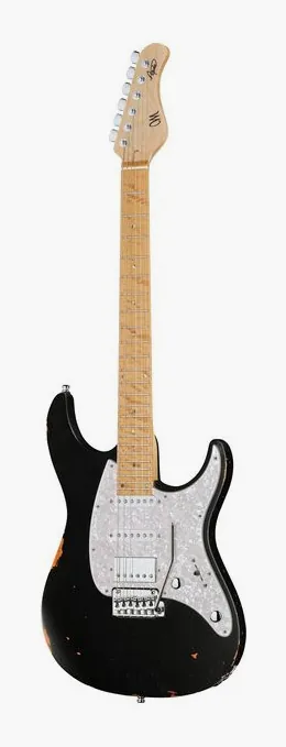 Mayones Guitars Aquila Aged V24 6 MBN visto di fronte