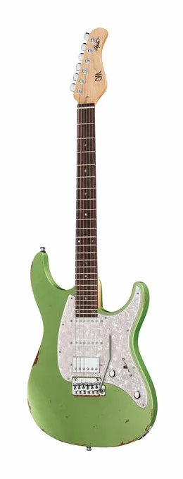 Mayones Guitars Aquila Aged V24 6 MMCG fotografato frontalmente