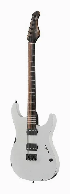 Mayones Guitars Aquila Cardinal Aged visto di fronte