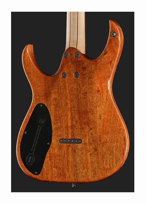 Mayones Guitars Duvell Elite 6 Purple NAMM'26, curve del body viste dall'alto