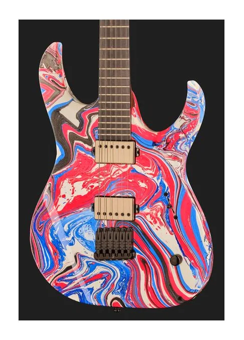 Mayones Guitars Duvell Elite 6 Custom Swirl, profilo laterale del corpo