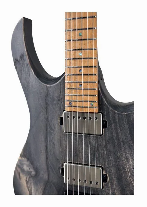 Mayones Guitars Duvell Elite 6 ABMF, curve del body viste dall'alto