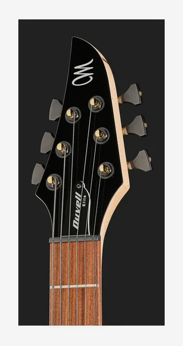 Mayones Guitars Duvell Elite 6 Purple NAMM'26, manico e tastiera visti di lato