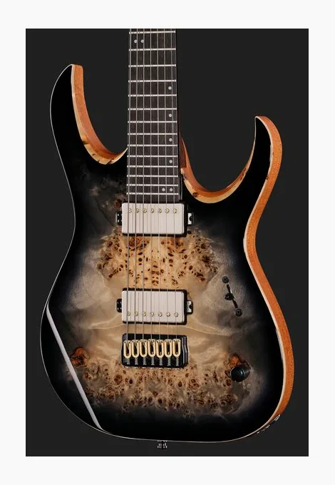 Mayones Guitars Duvell Elite 7 Baritone TBB, vista posteriore del corpo