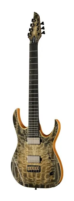 Mayones Guitars Elite 7 B26.5 NFGB fotografato frontalmente