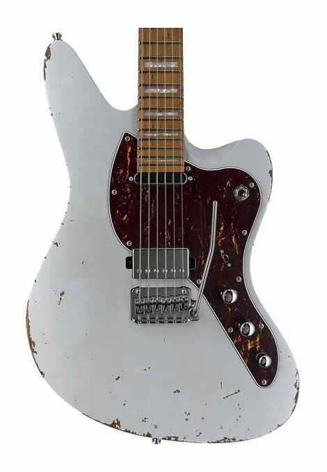 Mayones Guitars Jassper Nidra Aged 6, corpo e verniciatura in primo piano