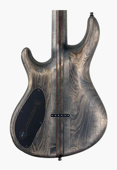 Mayones Guitars Regius 6 Gothic NAMM'26, paletta con meccaniche e logo