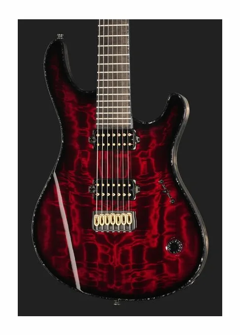 Mayones Guitars Regius 7 TDRG, selettore pickup e jack di uscita