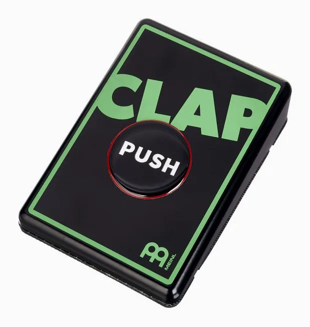 Meinl Perc. Digital Stomp Box Clap inquadrato di fronte su sfondo neutro