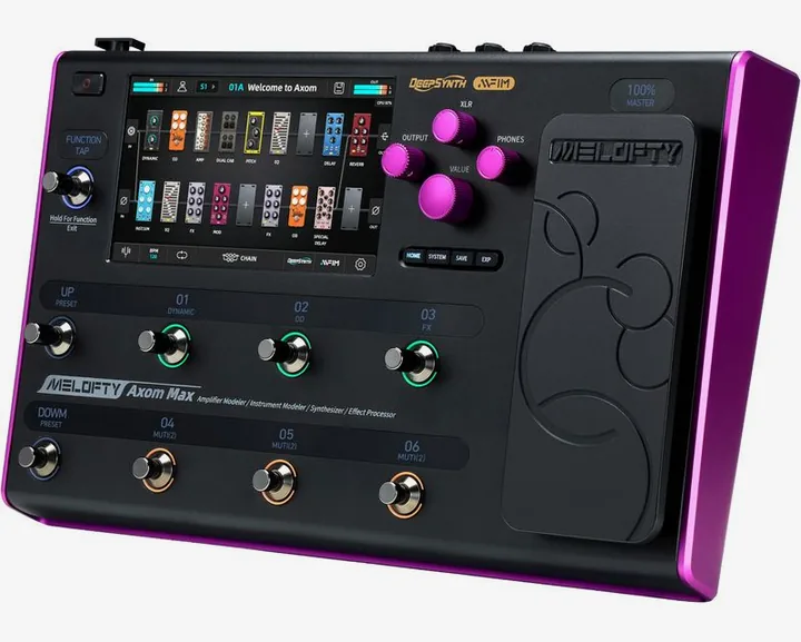 Melofty  Axom Max Audio Processor, manopole viste dall'alto