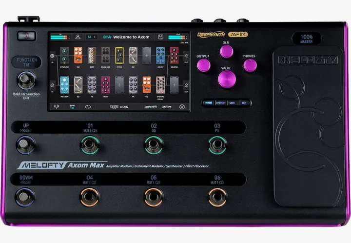Melofty Axom Max Audio Processor visto di fronte