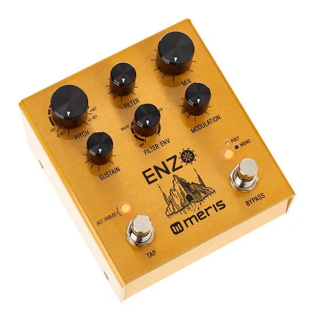 Meris Enzo Multi-Voice Synthesizer, footswitch in primo piano