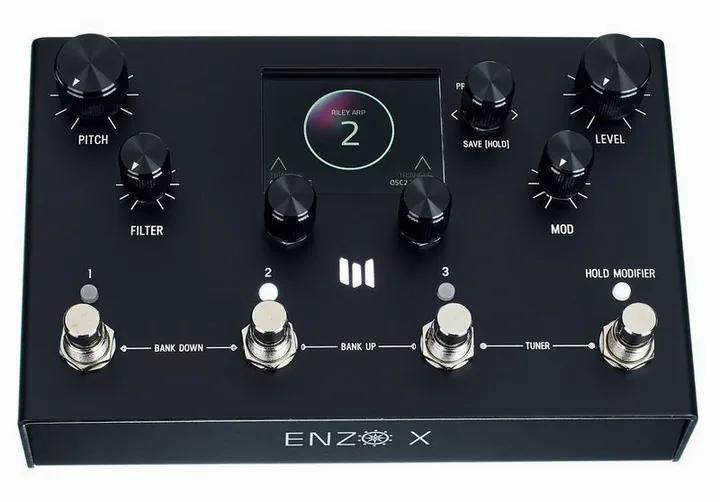 Meris Enzo X Black Limited Ed., grafica del pannello superiore