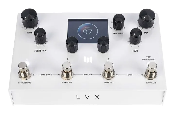 Meris LVX Modular Delay System, led e interruttore a pedale