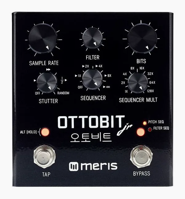Meris Ottobit Jr. Pedal, footswitch in primo piano