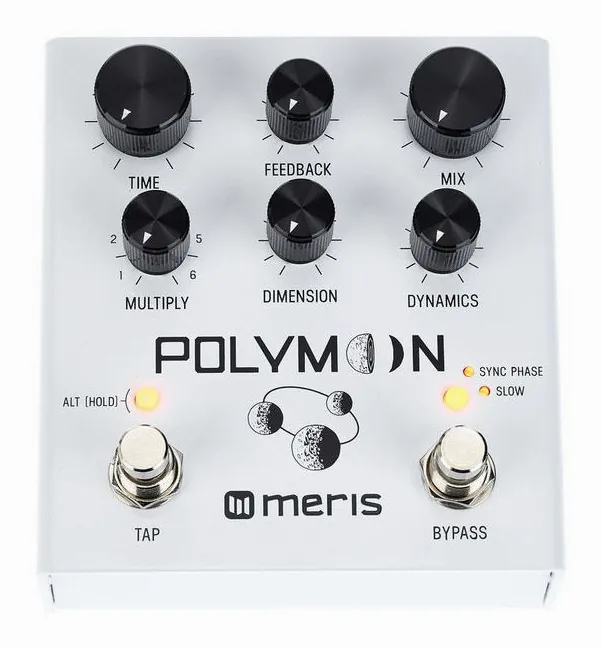 Meris Polymoon, footswitch in primo piano