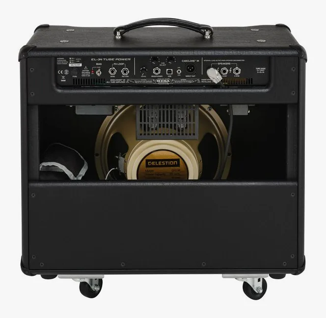 Mesa Boogie Badlander 50 Combo Black Tauru, retro con le prese di collegamento