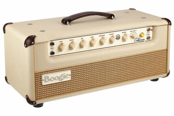 Mesa Boogie California Tweed 4:40 Head, logo e finiture del pannello frontale