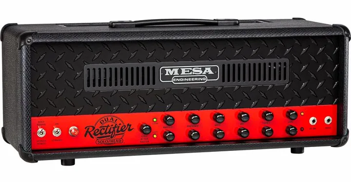 Mesa Boogie 90s Dual Rectifier LTD, vista dall'alto della testata