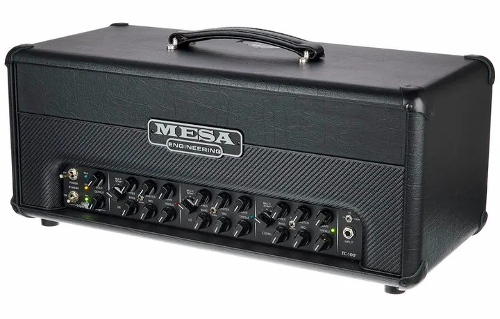 Mesa Boogie Triple Crown TC-100 Head inquadrato di fronte su sfondo neutro