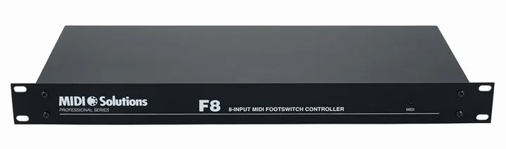 MIDI Solutions F8 Footswitch / MIDI Converter, grafica del pannello superiore