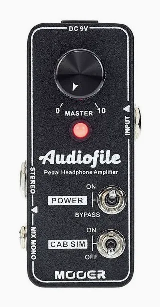 Mooer Audiofile, grafica del pannello superiore