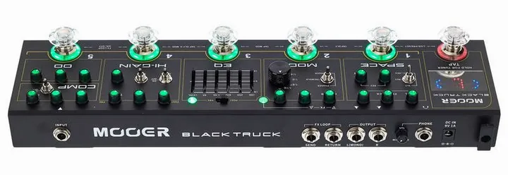 Mooer Black Truck Multi-Effects Unit, connettori sul retro dell'unita