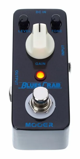 Mooer Blues Crab, led e interruttore a pedale
