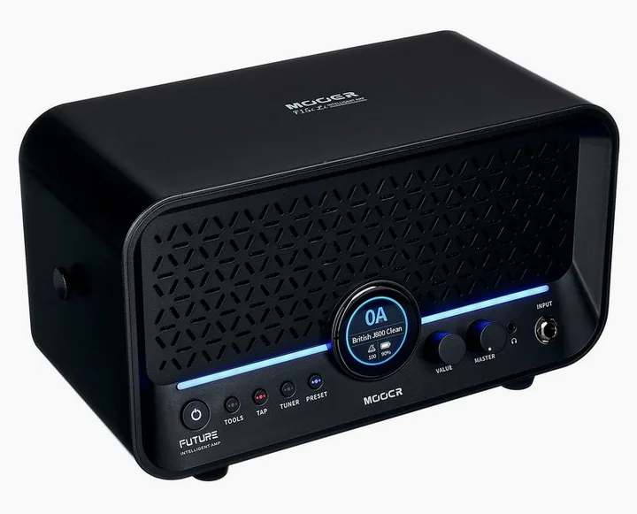 Mooer F15i Li Modeling Guitar PB, vista laterale del cabinet