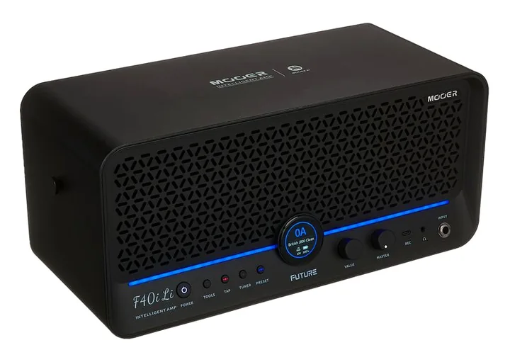 Mooer F40i Li Model. Guitar Combo PB, vista laterale del cabinet