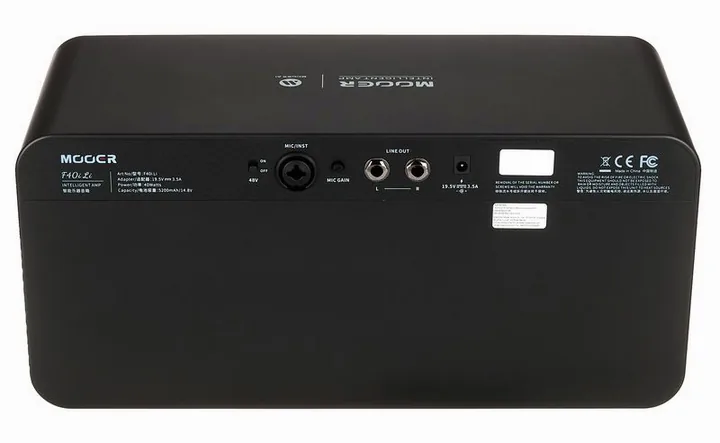 Mooer F40i Li Model. Guitar Combo PB, manopole e selettore dei canali
